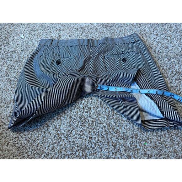 Banana Republic dressy shorts, Women's size 12; Black & White striped - Picture 5 of 5